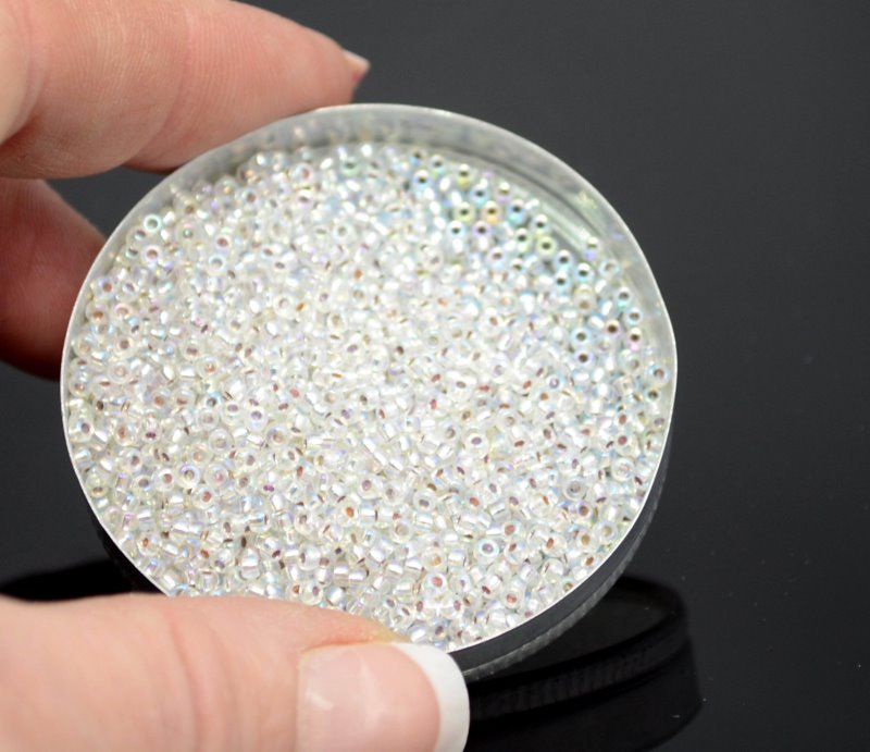 Miyuki Seed Beads 11/0 - mb11-1001 - Silver Lined Crystal AB 22g