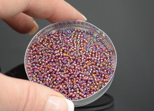 Miyuki Seed Beads 11/0 - mb11-1005 - Silver Lined Dark Topaz AB 22g