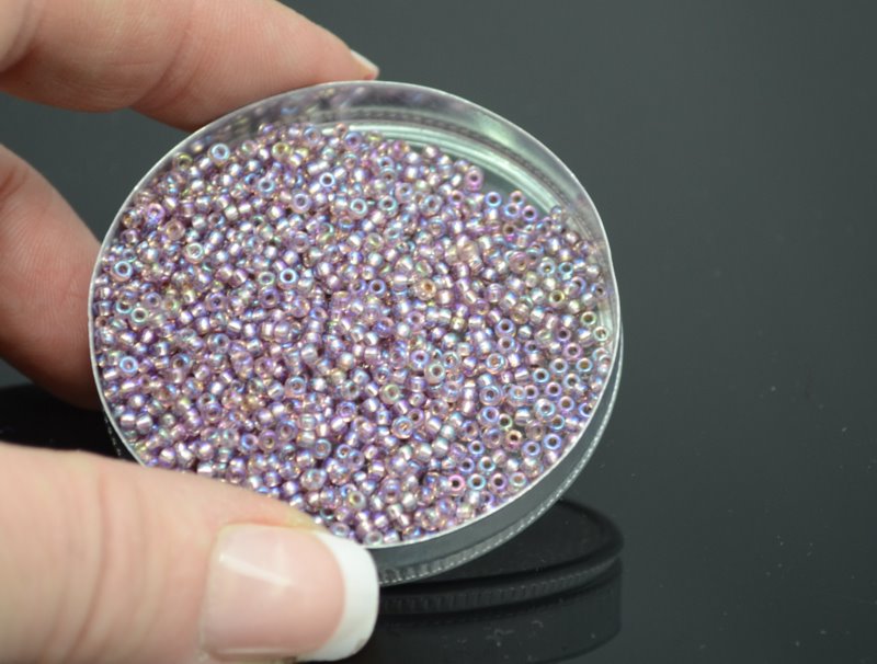 Miyuki Seed Beads 11/0 - mb11-1012 - Silver Lined Smoky Amethyst AB 10g