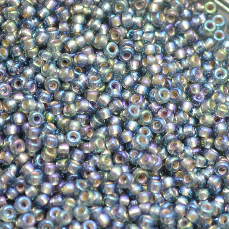 Miyuki Seed Beads - 11/0 - Silver Lined Grey AB -mb11-1021b250- 250g