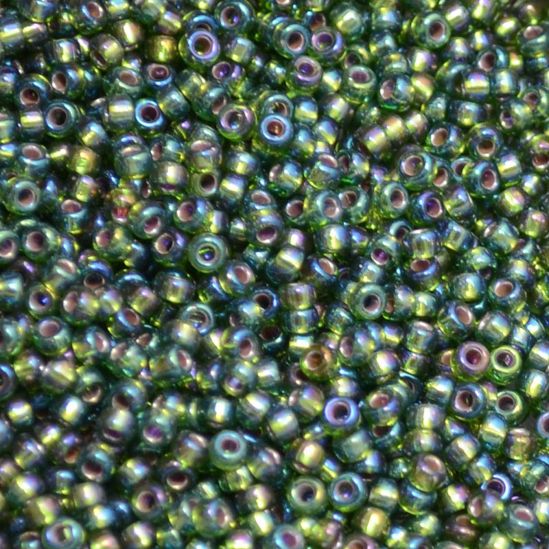 Miyuki Seed Beads - 11/0 - Silver Lined Olive AB -mb11-1026b250- 250g