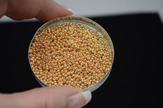 Miyuki Seed Beads 11/0 - mb11-1052 - Galvanized Gold 22g