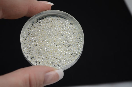 Miyuki Seed Beads 11/0 - mb11-1901 - Semifrosted Silver Lined Crystal 22g