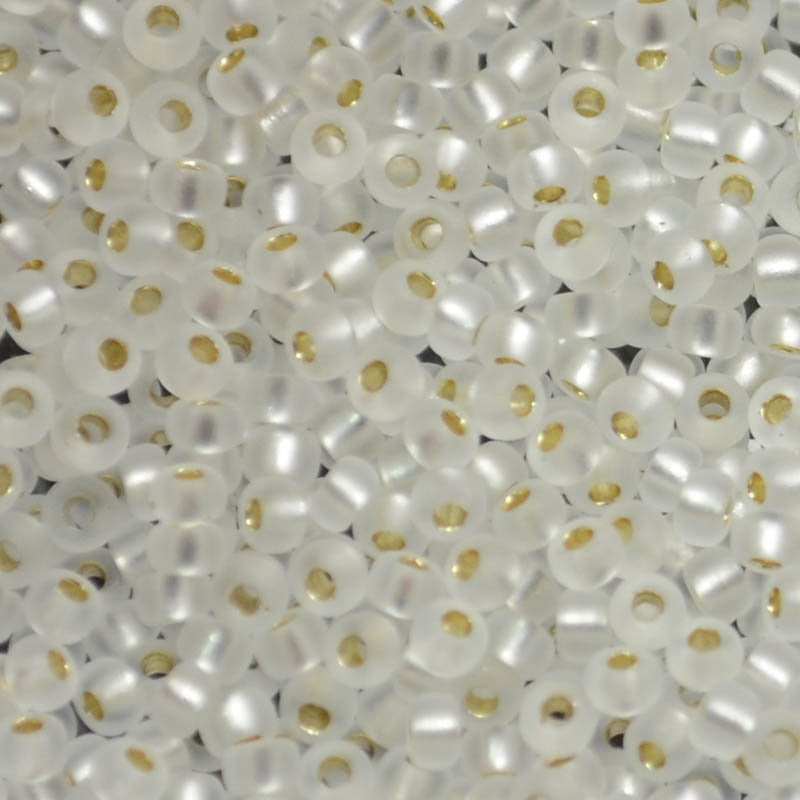 Miyuki Seed Beads - 11/0 - Semifrosted Silver Lined Crystal -mb11-1901b250- 250g