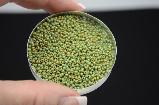 Miyuki Seed Beads 11/0 - mb11-2033 - Matte Opaque Light Olive Luster 22g