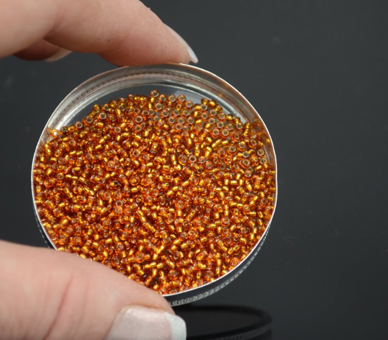 Miyuki Seed Beads 11/0 - mb11-2422 - Silver Lined Topaz 10g