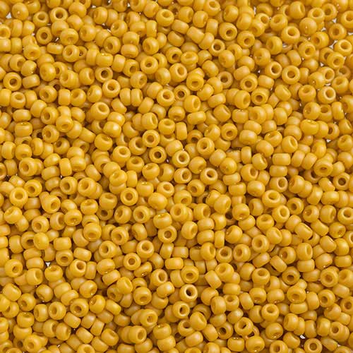 Miyuki Seed Beads - 11/0 - Frosted Glazed/Rainbow Yellow Matte AB -mb11-4692b250