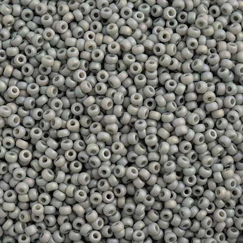 Miyuki Seed Beads - 11/0 - Frosted Glazed/Rainbow Grey Matte AB -mb11-4705b250-