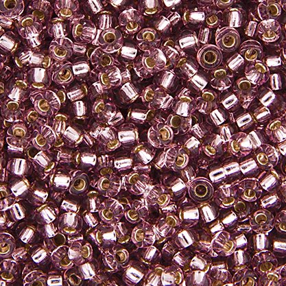 Miyuki Seed Beads 15/0 - mb15-0012 - Silver Lined Smoky Amethyst 10g