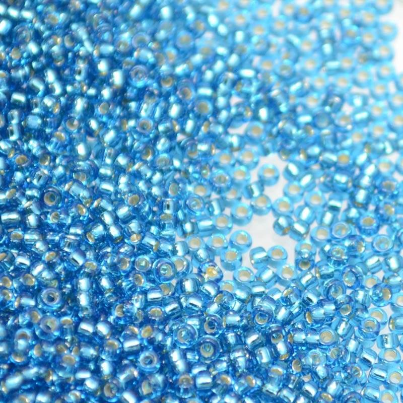 Miyuki Seed Beads 15/0 - mb15-0025 - Silver Lined Capri Blue 10g