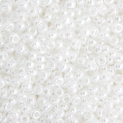 Miyuki Seed Beads - 15/0 - White Pearl Ceylon -mb15-0528b250- 250g