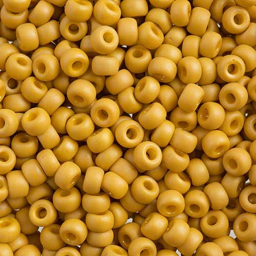 Miyuki Seed Beads - 6/0 - Frosted Glazed/Rainbow Yellow Matte AB -mb6-4692b250-