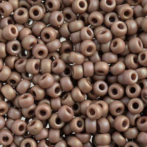 Miyuki Seed Beads - 6/0 - Frosted Glazed/Rainbow Light Rose Matte AB -mb6-4694b2
