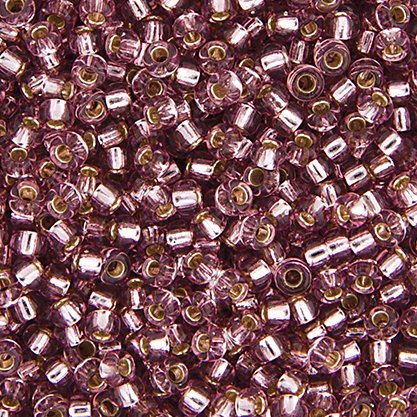 Miyuki Seed Beads 8/0 mb8-0012 - Silver Lined Smoky Amethyst