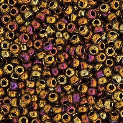 Miyuki Seed Beads 8/0 mb8-0462 - Lt.Bronze Iris/AB Metallic
