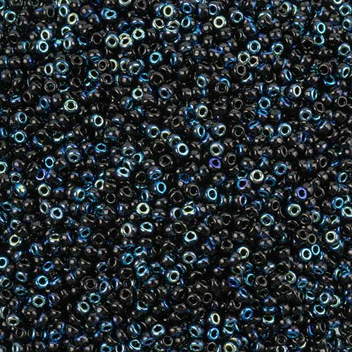 Miyuki Seed Beads 8/0 mb8-4555 - Black AB