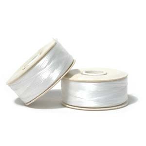 Nymo Thread - Size D - White (Bobbin)