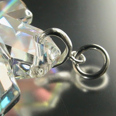 Pinch Bail - Triangle with Loop - Sterling