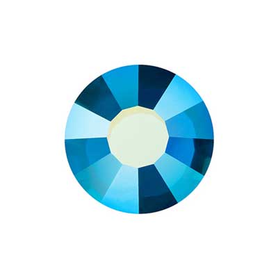 Preciosa - ss12 (3mm) - VIVA12 Flatback HOTFIX Rhinestones - Capri Blue AB (144p