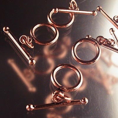 Toggle Clasp - Plain and Simple - Bright Copper