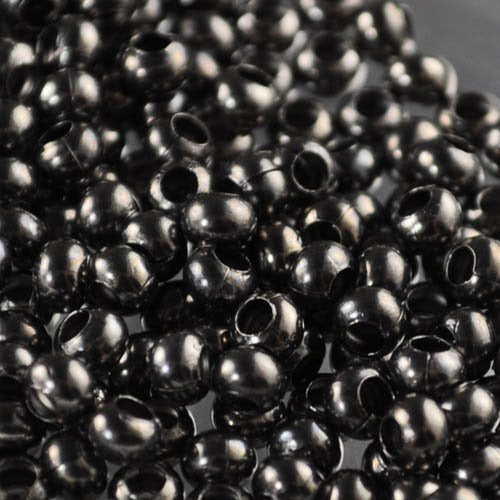 6/0 Seed Beads Metal - Gunmetal
