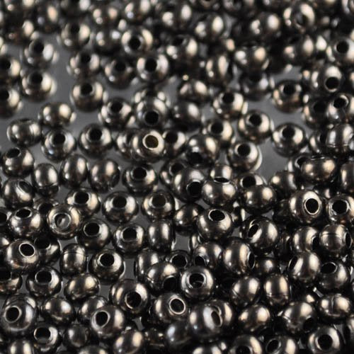 8/0 Seed Beads Metal - Gunmetal