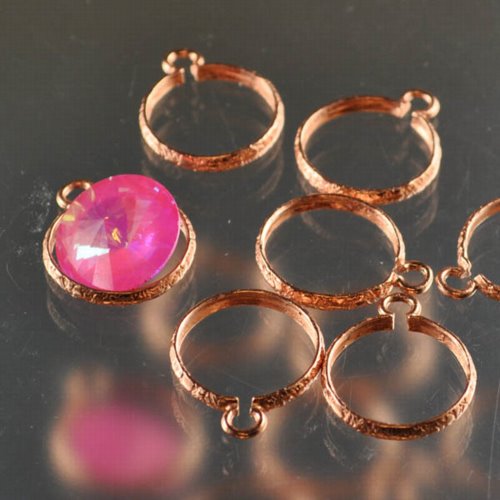 Rivoli Setting - ID 14mm Open Frame - Bright Copper