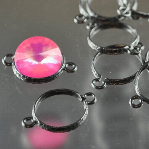 Rivoli Setting - ID 14mm Open Frame Link - Gunmetal