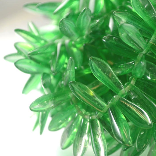 Fringe Beads Dagger Beads - 16mm - Dragon and Ice (25)