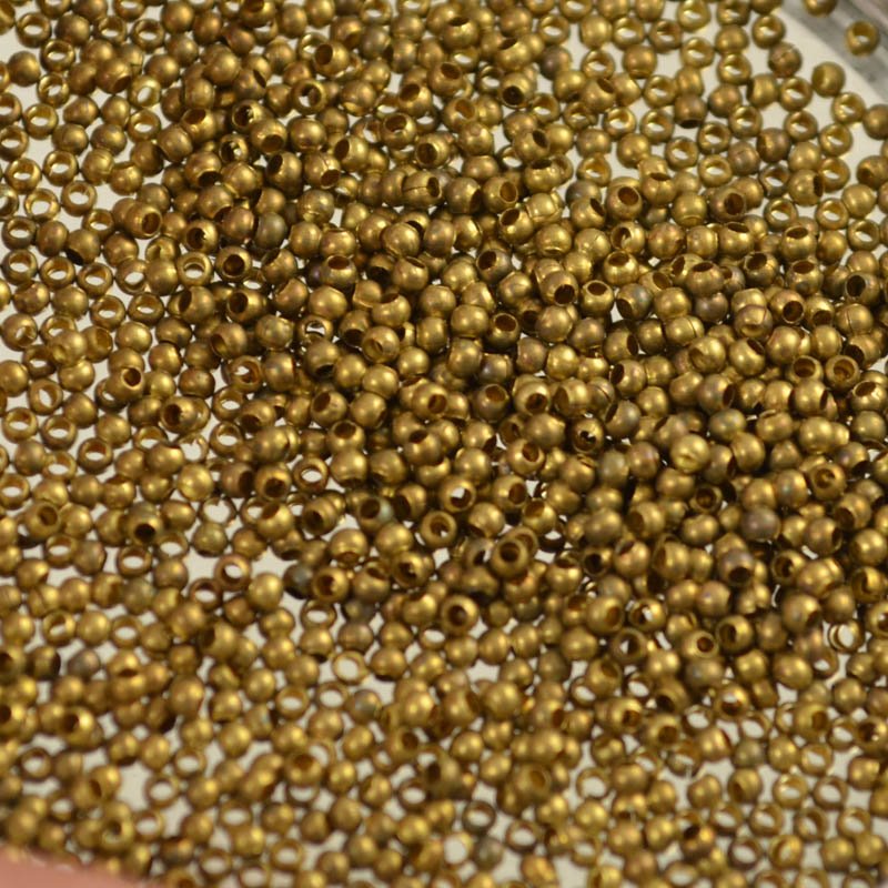 15/0 Seed Beads Metal - Matte Gilding (2 grams)