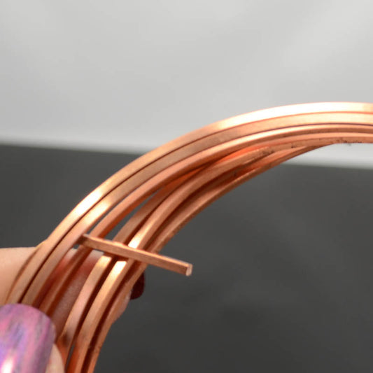 Craft Wire - 14ga - Square Wire - Dead Soft - Bare Copper