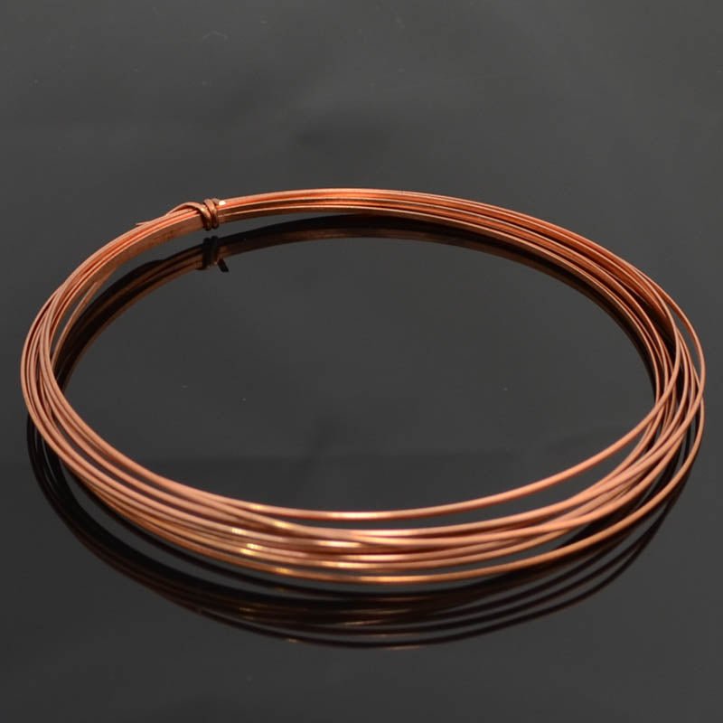Craft Wire - 16ga - Half Round Wire - Half Hard - Bare Copper