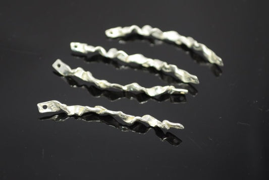 Link - 50mm Twisted Ribbon - Silverplated