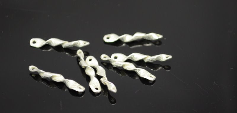 Link - 20mm Twisted Ribbon - Silverplated