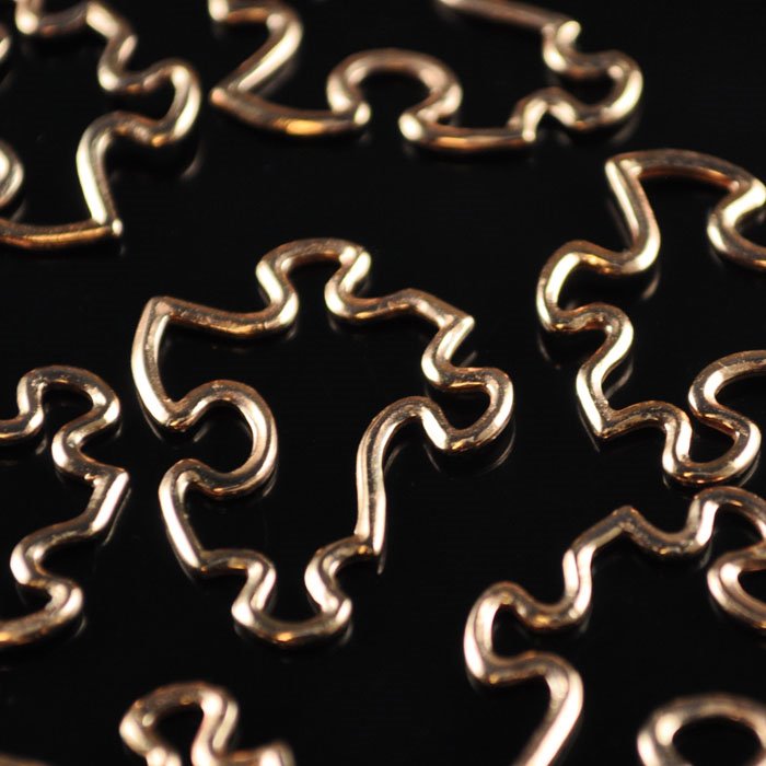 Link - Missing Puzzle Piece - Bright Copper