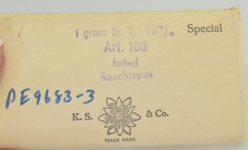 Swarovski Rhinestones - 3x10mm Baguette (Article 109/4500) - Smokey Topaz (6)