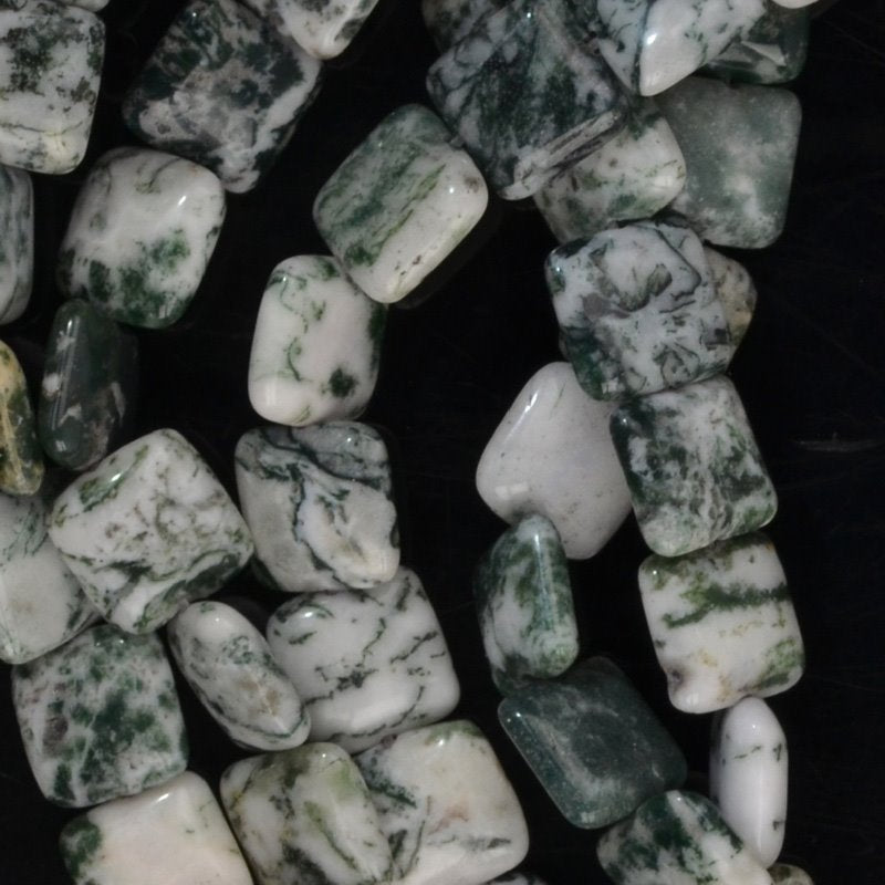Tree Agate 12mm Square 8in