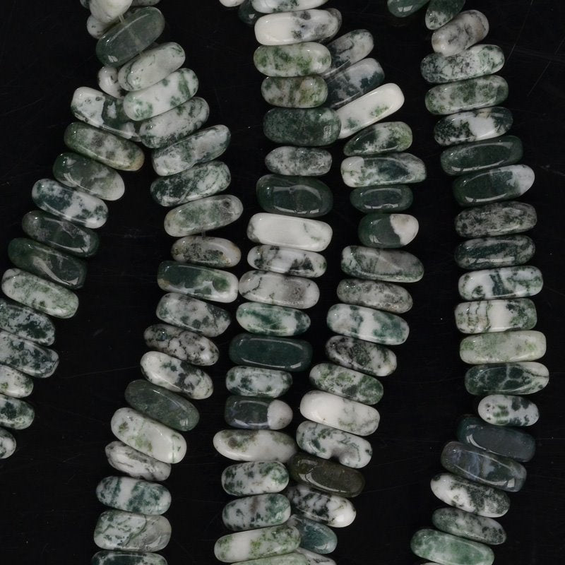 Tree Agate 5x15mm Flat Chip 8in