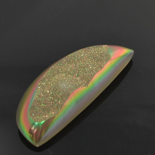 Stone - 27x68mm Freeform Cabochon - Bronze Beauty Window Druzy