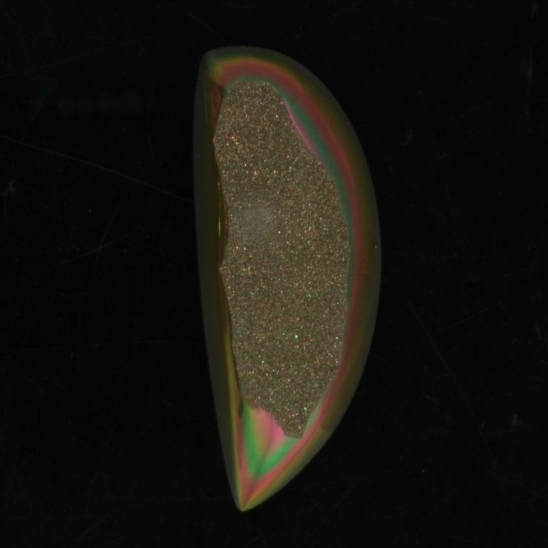 Stone - 27x68mm Freeform Cabochon - Bronze Beauty Window Druzy