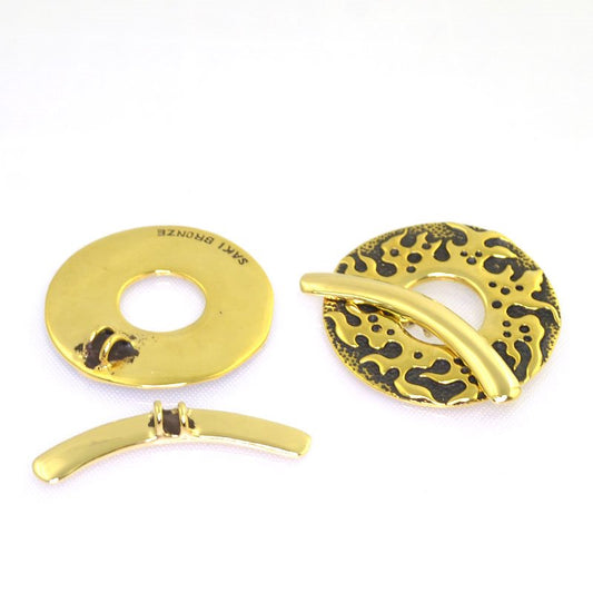 Toggle Clasp - Ring of Fire - Bronze