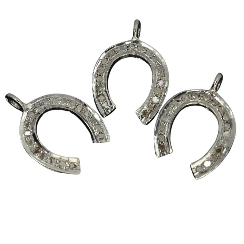 Horseshoe Diamonds/Gunmetal Each