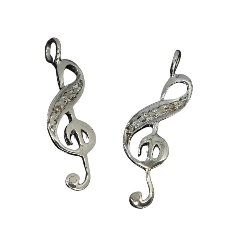 Treble Clef Diamonds/Gunmetal Each