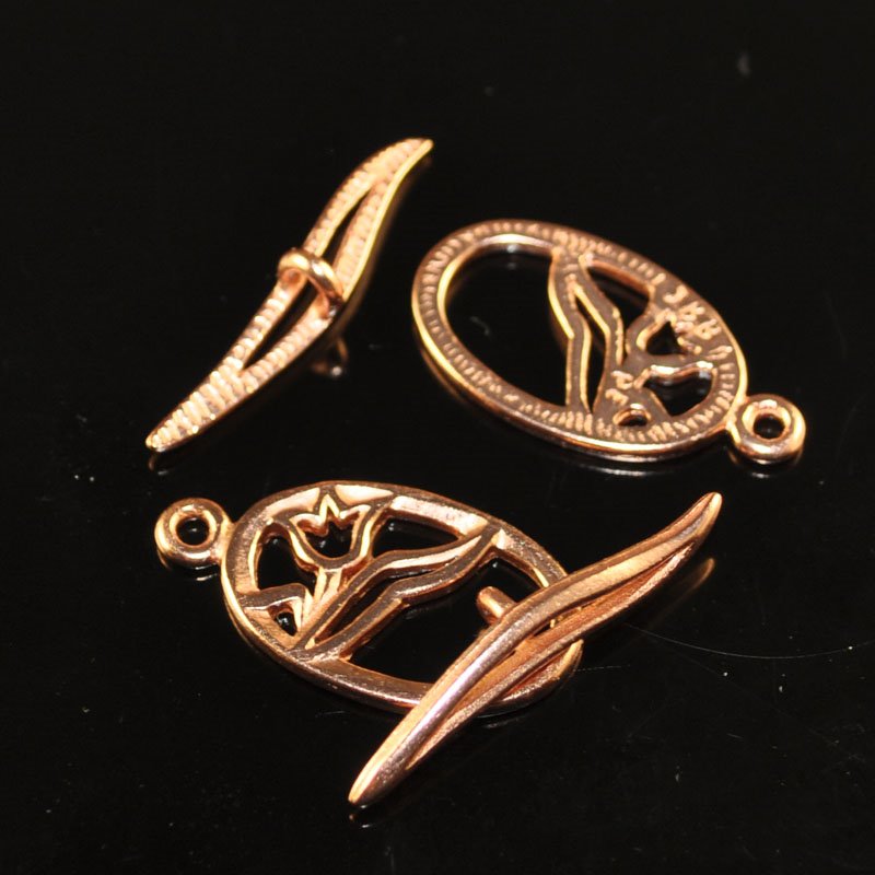 Toggle Clasp - Tulip Pond - Bright Copper