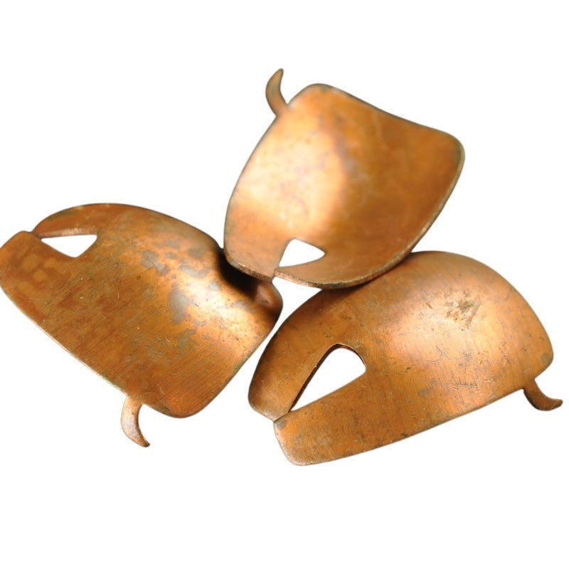 Metal Blank Puffy Pants - Raw Copper