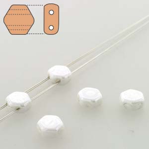 Honeycombs - Chalk Lustre (Strand of 30)