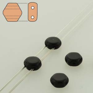 Honeycombs - Jet (Strand of 30)