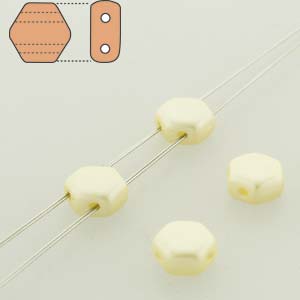 Honeycombs - Pastel Cream (Strand of 30)