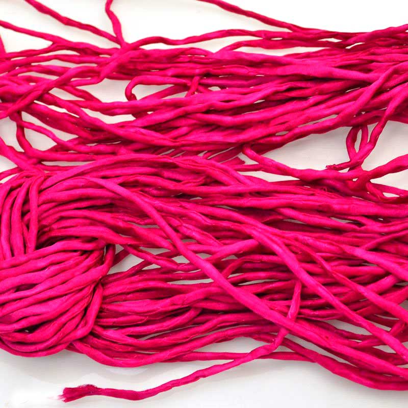 Stringing -  Silk Strings - Magenta Berry