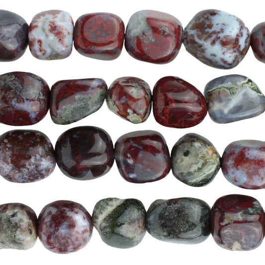 Red Lightning Agate 8x10TumbNugg 8in